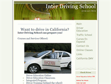 Tablet Screenshot of interdrivingschool.com